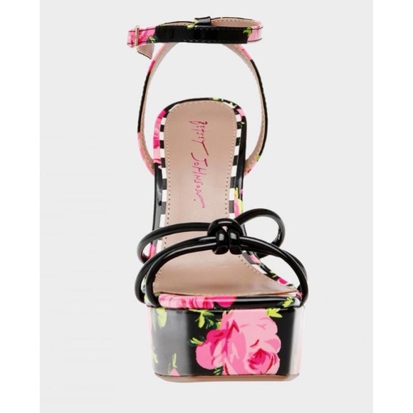 Betsey Johnson Women\'s Platform Heel Sandals | TIKY MULTI BLACK NWT main image 7